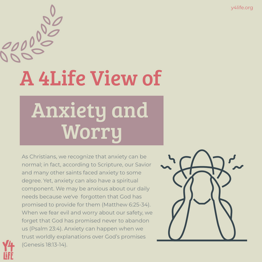 A 4Life View of Anxiety and Worry Y4Life Infographic