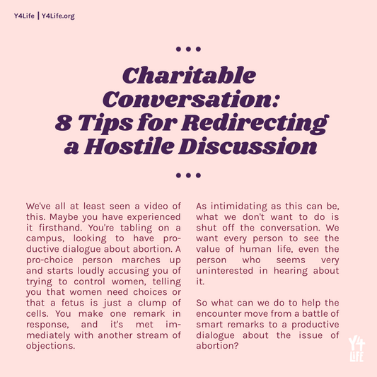 Charitable Conversations Y4Life Infographic