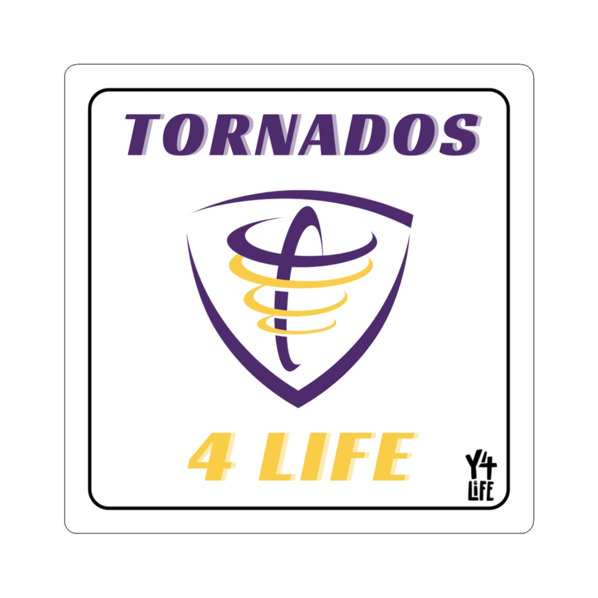 Tornados 4 Life Square Team Sticker