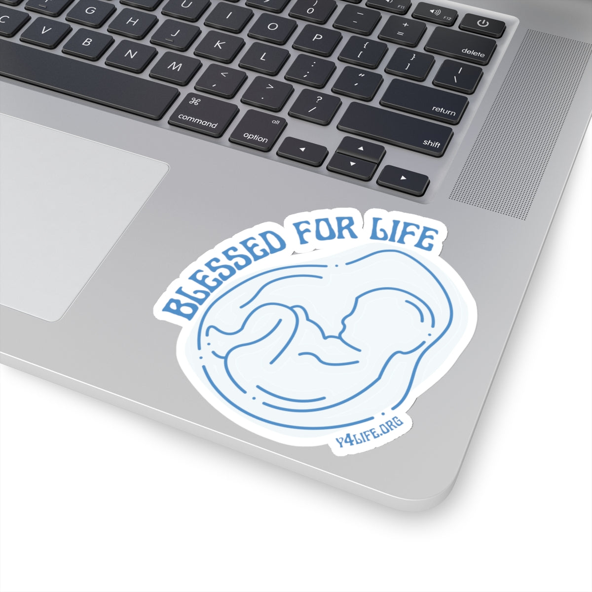 Blessed For Life Light Blue Kiss-Cut Sticker