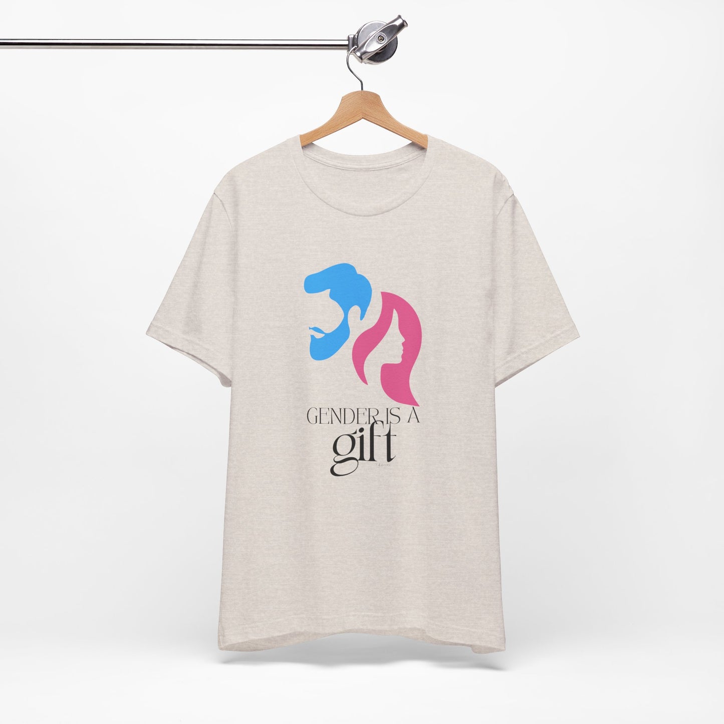 "Gender is a Gift" (faces) Unisex Jersey Short Sleeve Tee