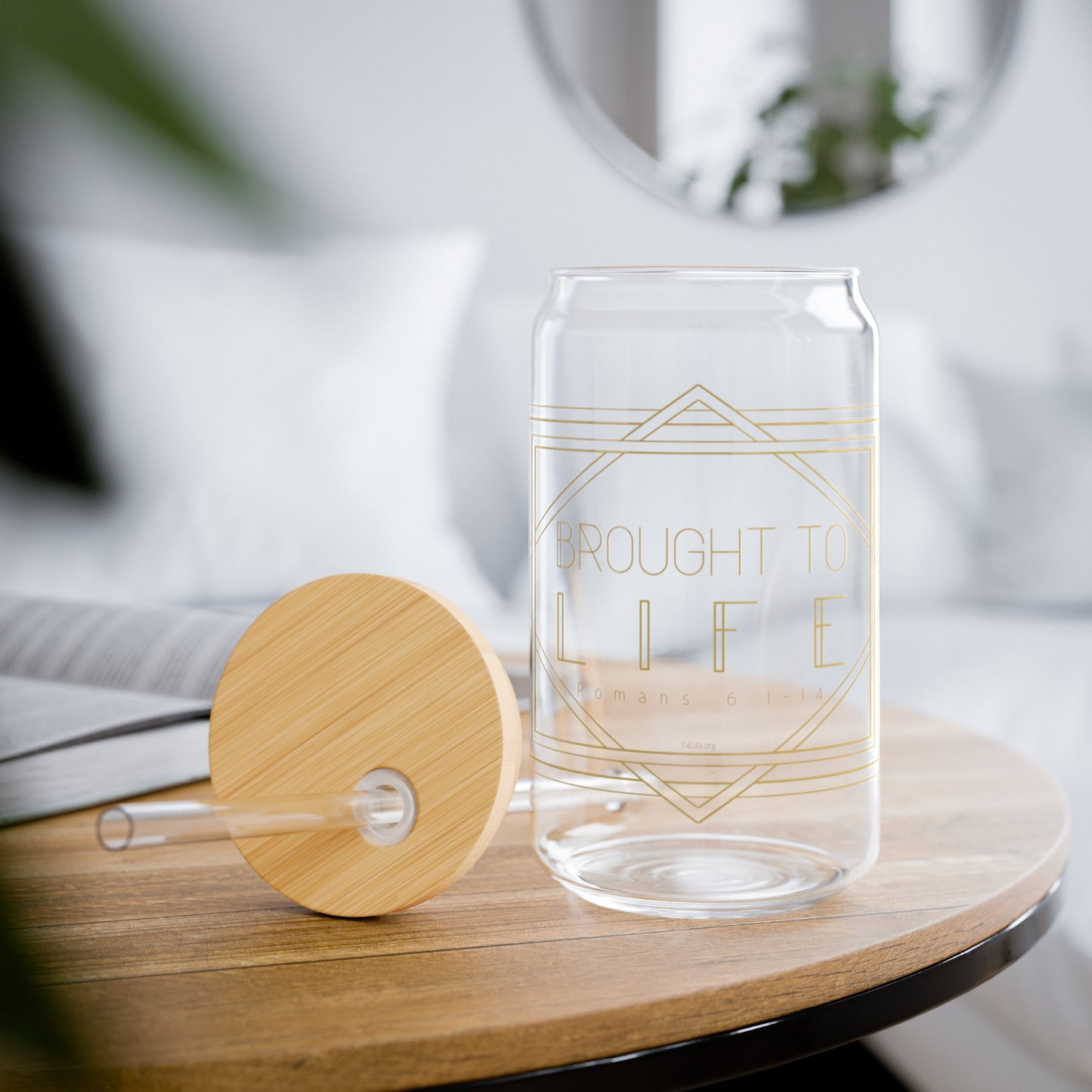 Brought to Life 16oz Sipper Glass