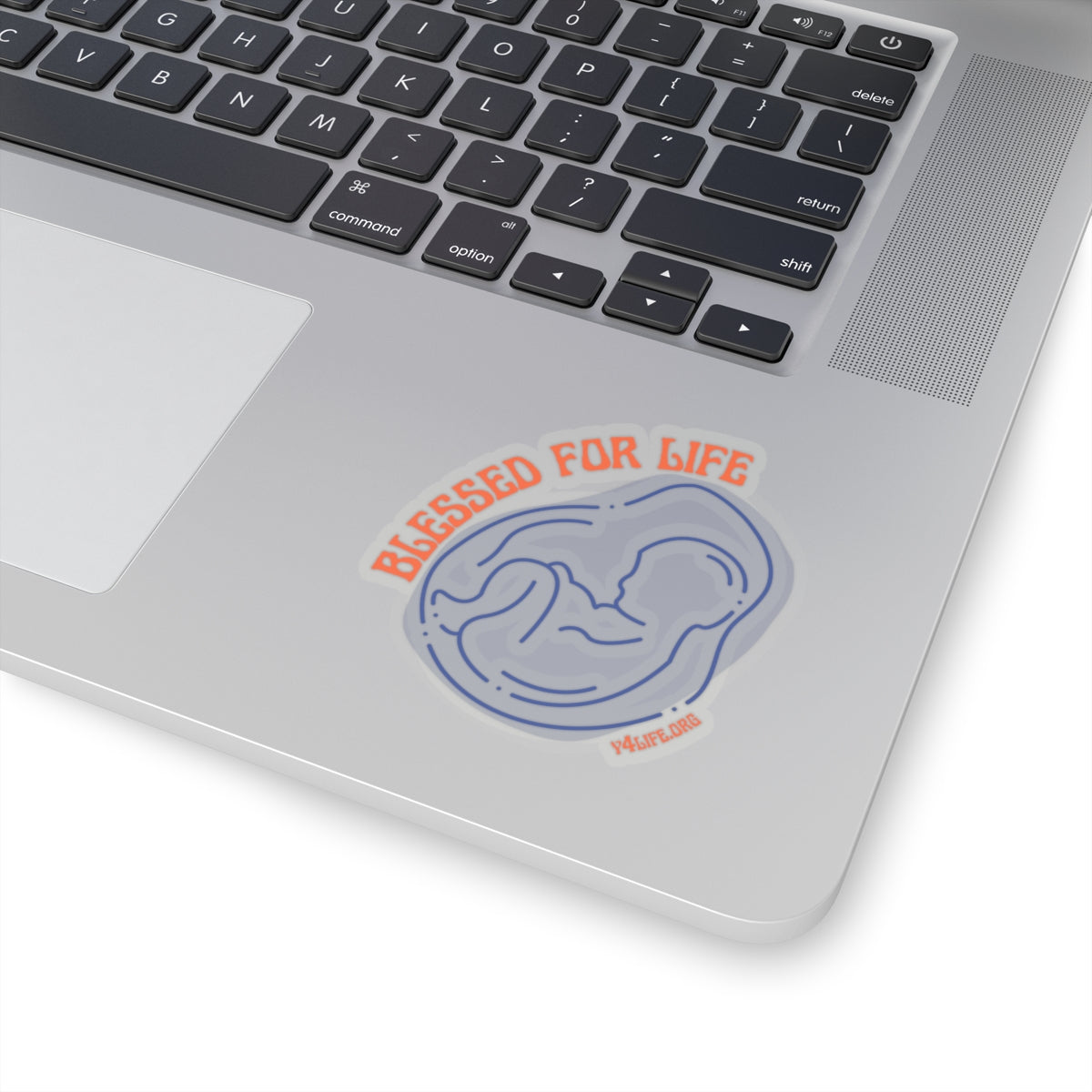 Blessed For Life Blue Kiss-Cut Sticker