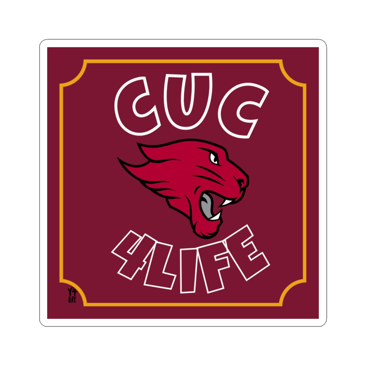 CUC 4 Life Square Team Sticker