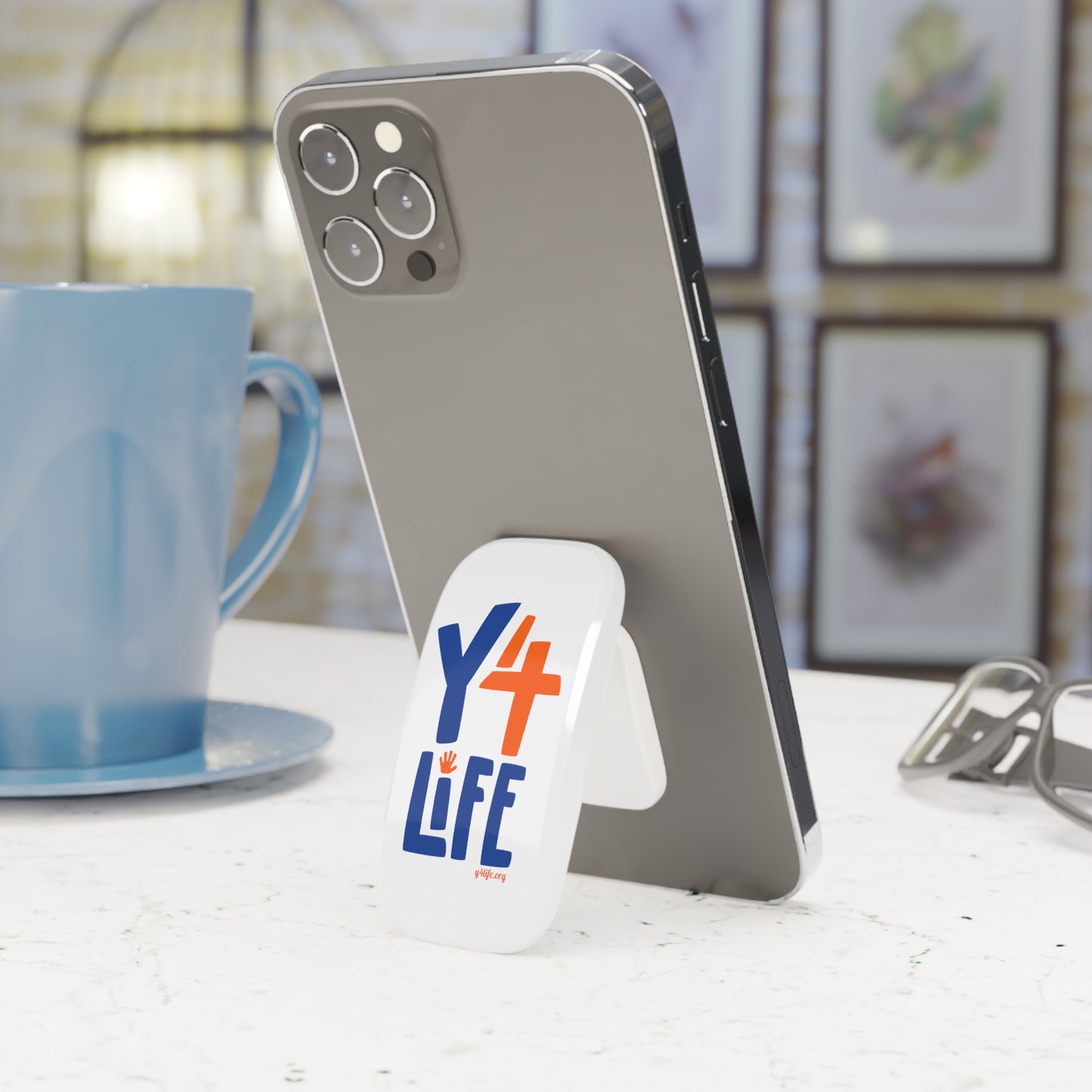 Y4Life Logo | Phone Click-On Grip