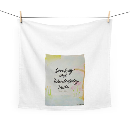 Fearfully and Wonderfully Made Tea Towel - Designed by Greta