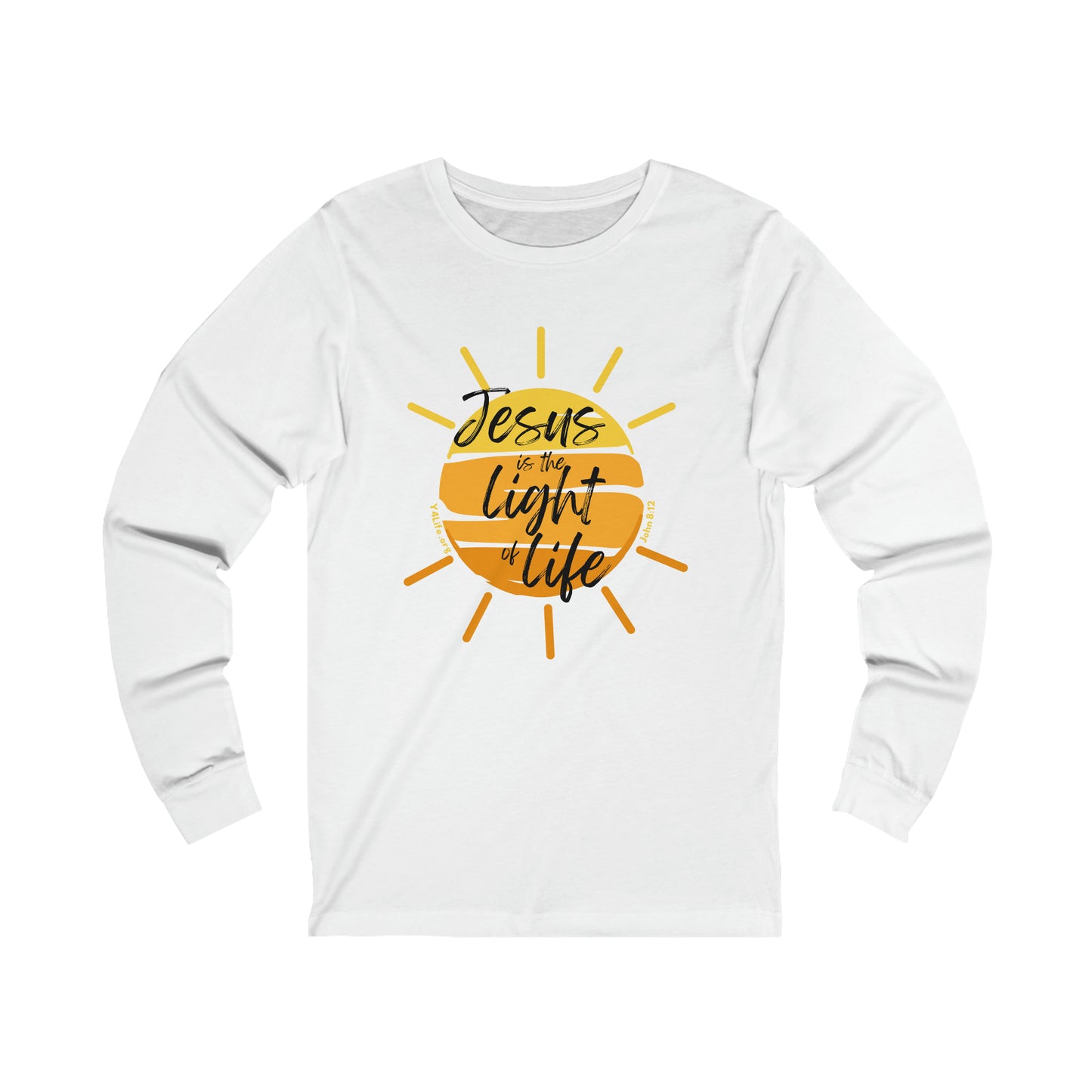 John 8:12 Unisex Jersey Long Sleeve Tee