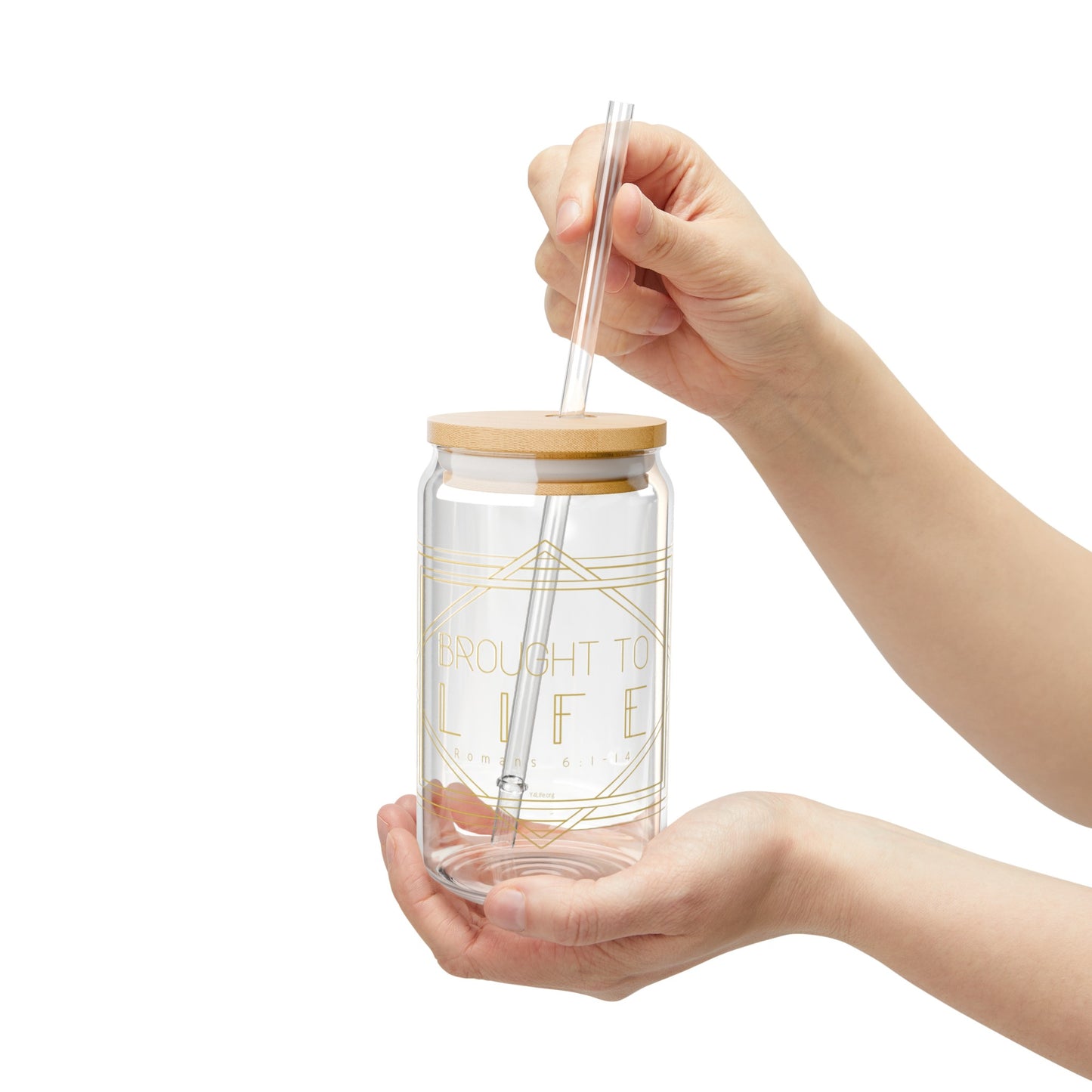 Brought to Life 16oz Sipper Glass