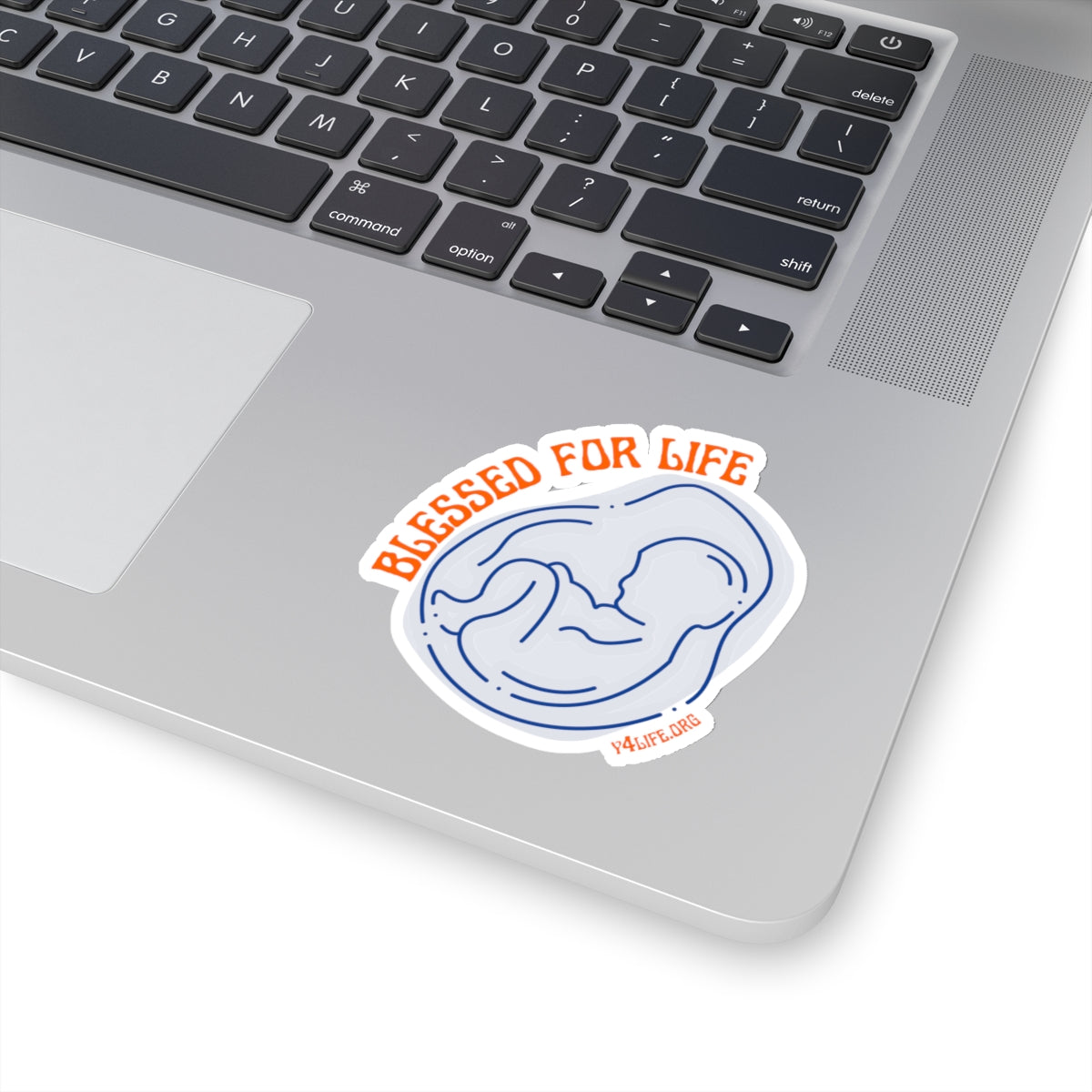 Blessed For Life Blue Kiss-Cut Sticker
