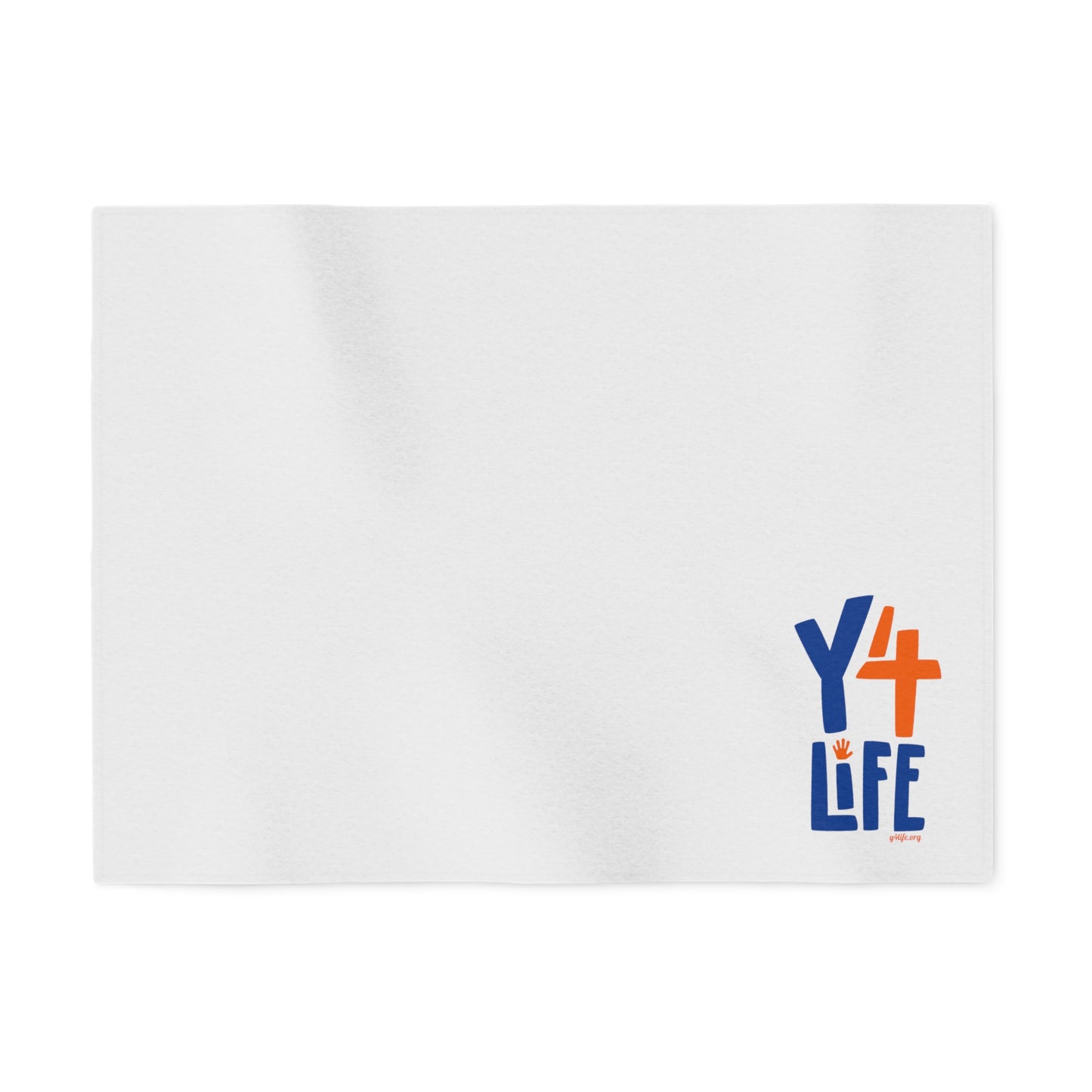 Y4Life White Sweatshirt Blanket