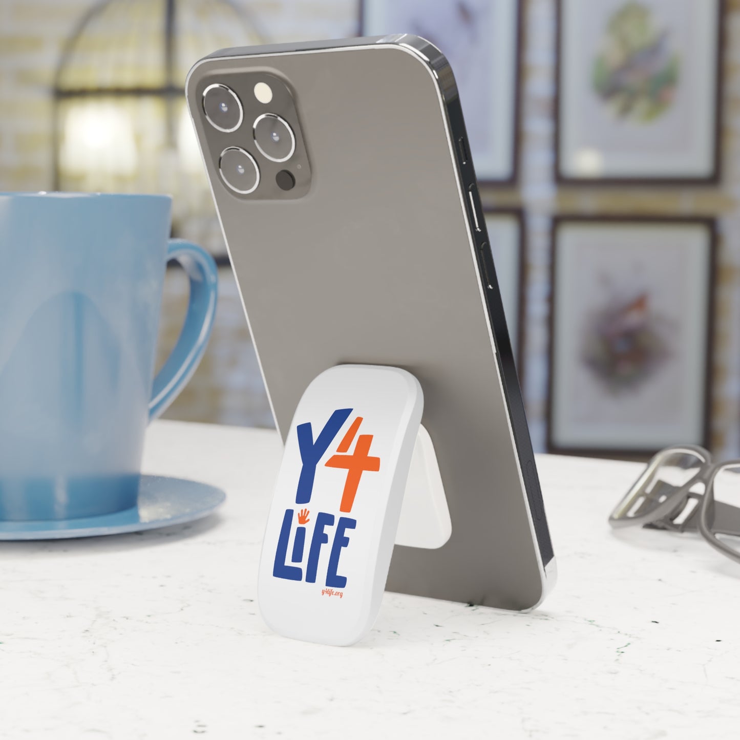 Y4Life Logo | Phone Click-On Grip