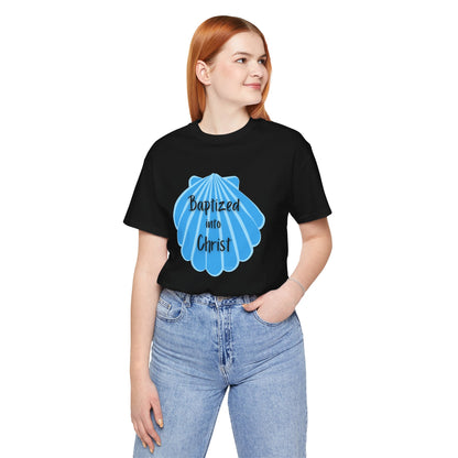 "Baptized into Christ" Unisex Jersey Short Sleeve Tee