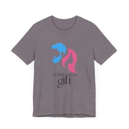 "Gender is a Gift" (faces) Unisex Jersey Short Sleeve Tee