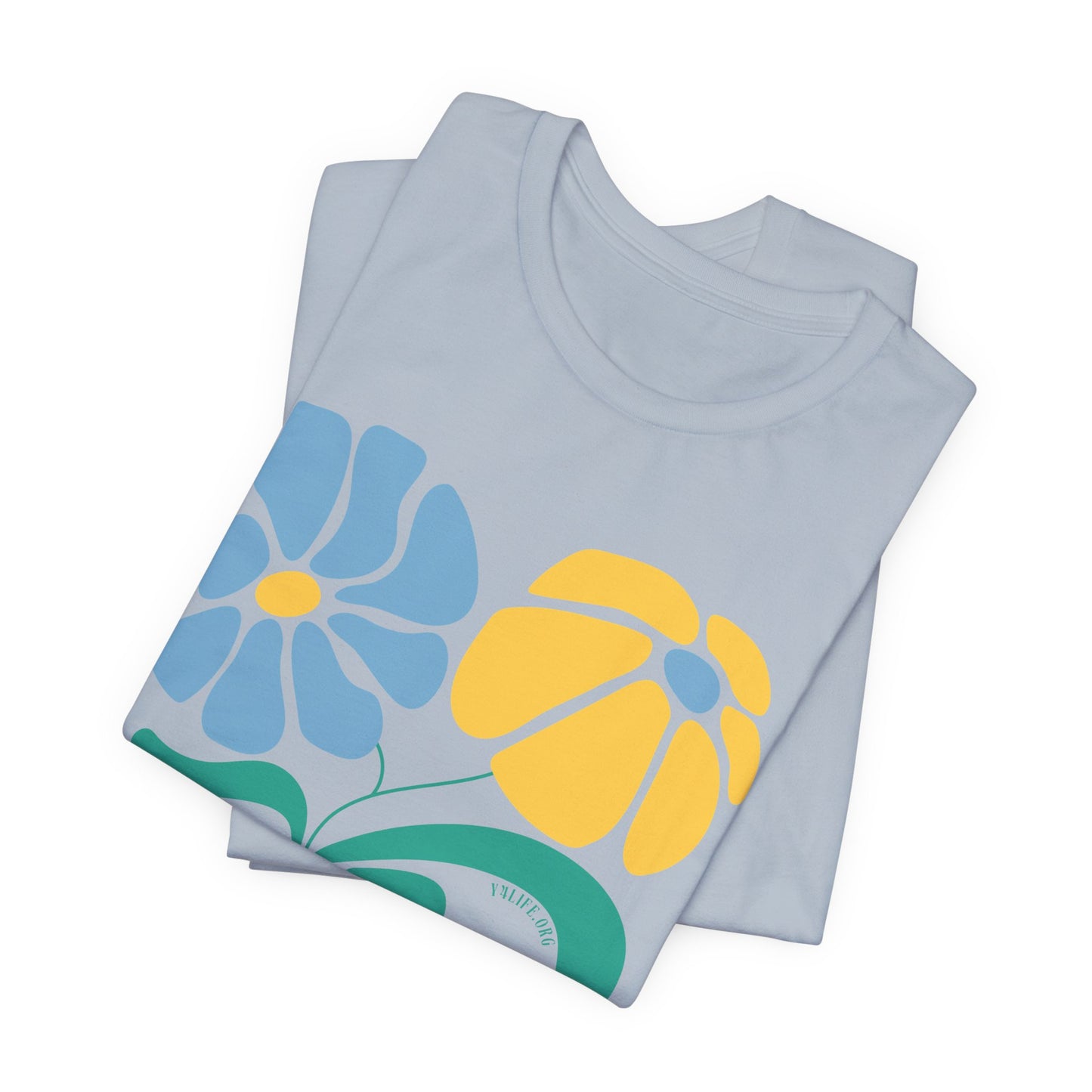 "Motherhood is my Vocation" (two flowers) Unisex Jersey Short Sleeve Tee
