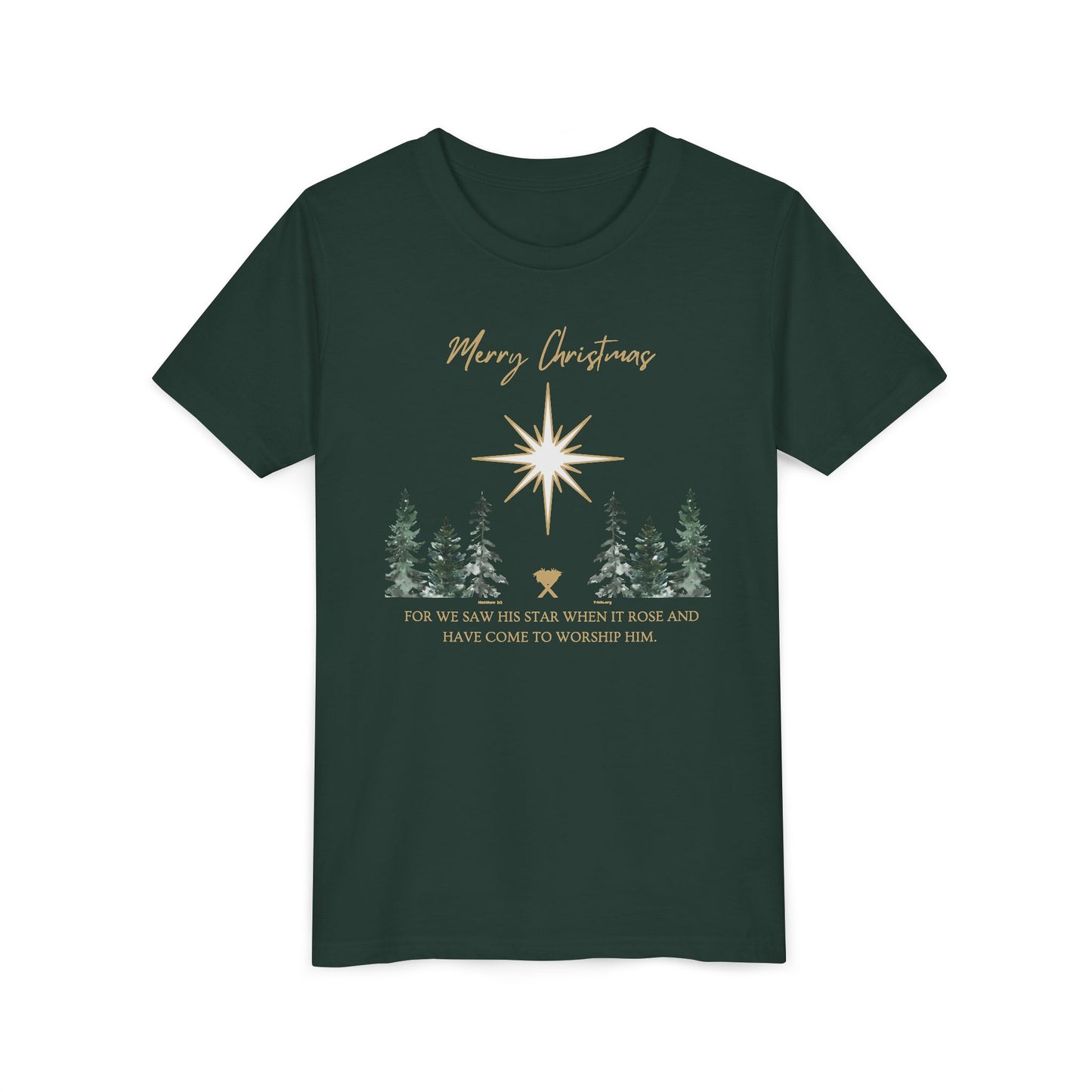 Merry Christmas Youth Short Sleeve Tee