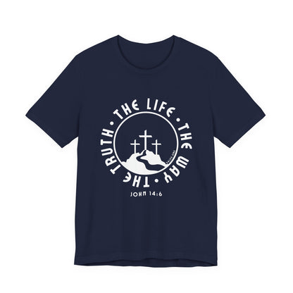 John 14:6 Single Color Short Sleeve Tee