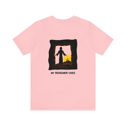 My Redeemer Lives Unisex Jersey Short Sleeve Tee