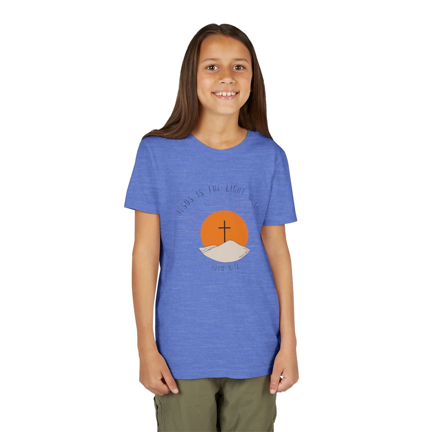 John 8:12 Youth Short Sleeve Tee