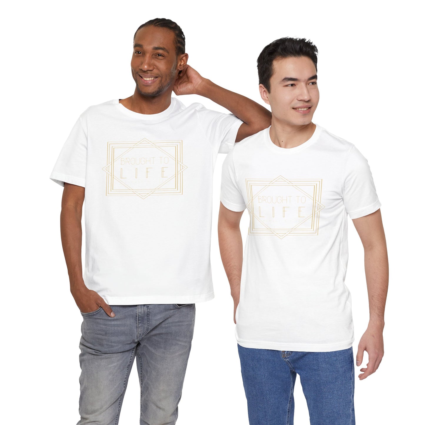 "Brought to Life" Unisex Jersey Short Sleeve Tee