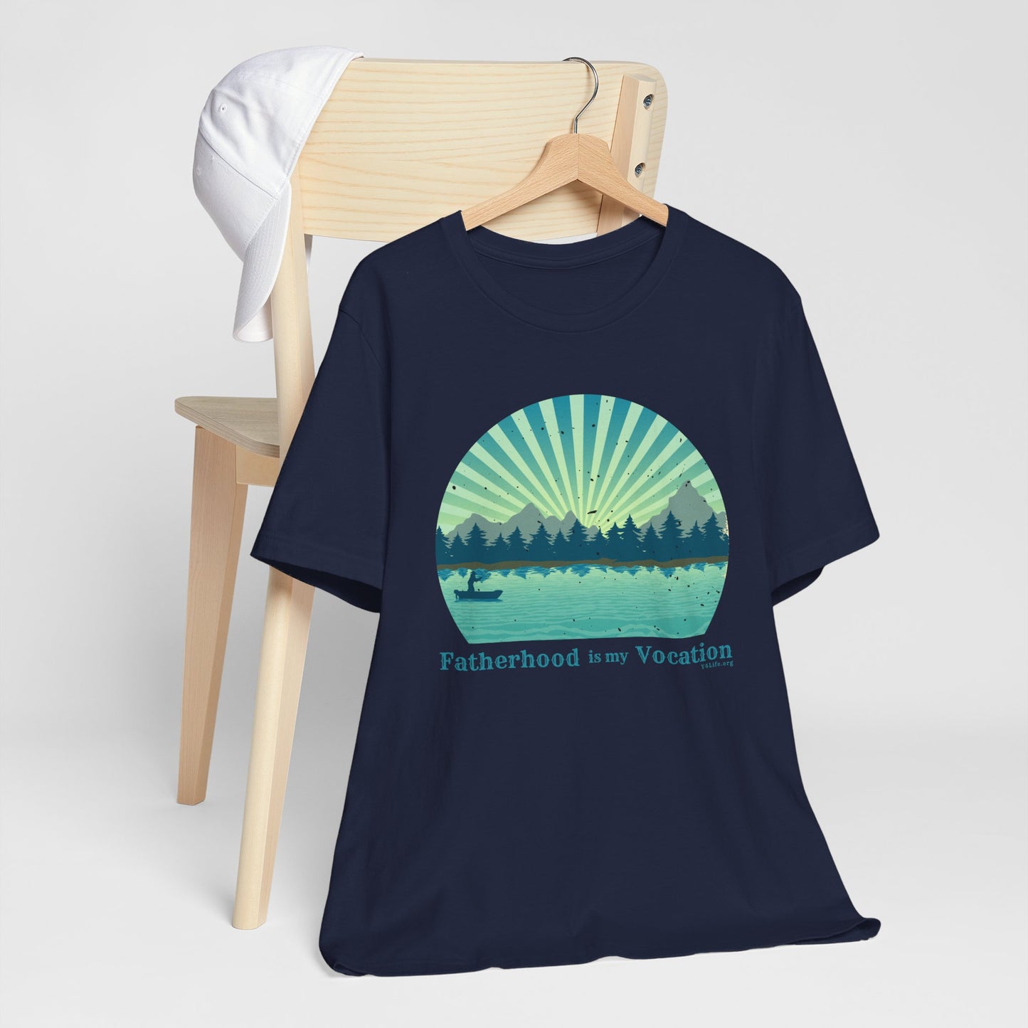 "Fatherhood is my Vocation" (lake) Unisex Jersey Short Sleeve Tee