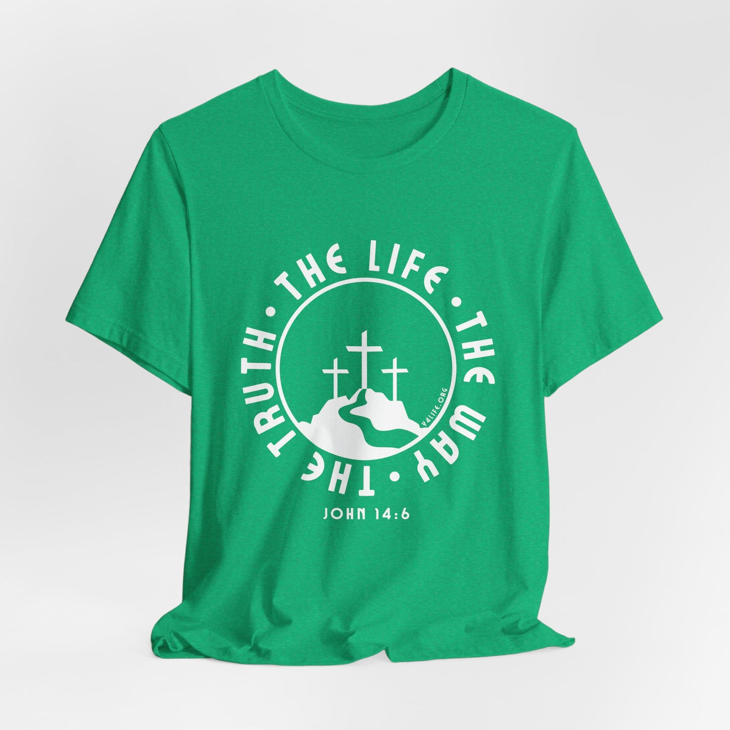 John 14:6 Single Color Short Sleeve Tee