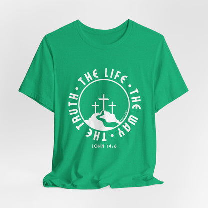 John 14:6 Single Color Short Sleeve Tee