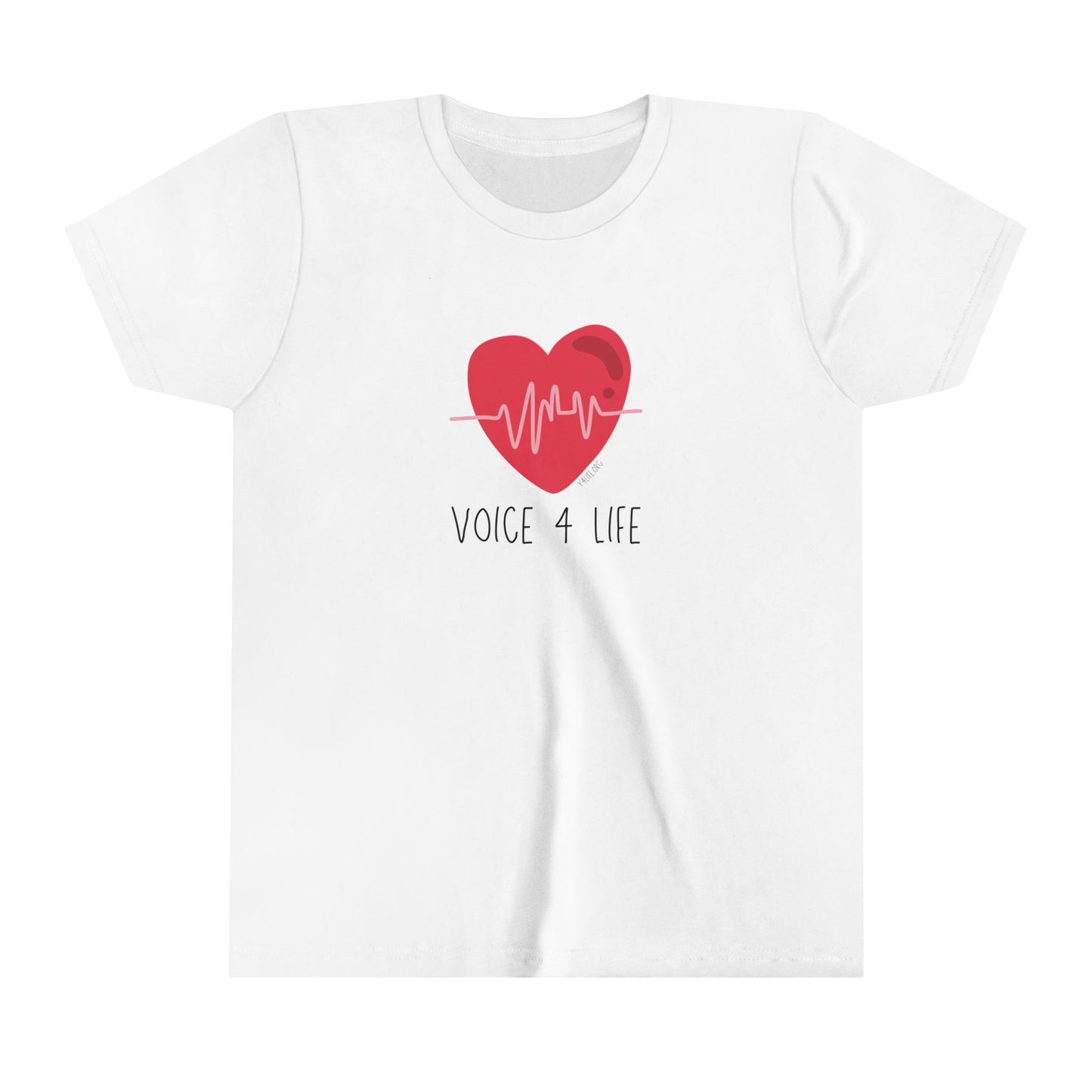 Voice 4 Life (Heartbeat) Youth Short Sleeve Tee