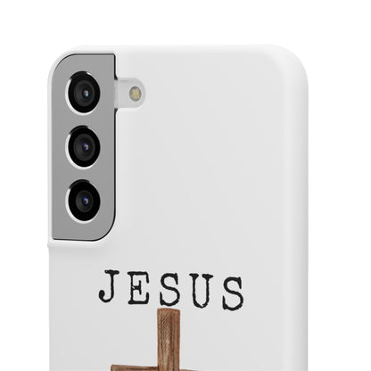 Jesus Saved Me Snap Cases