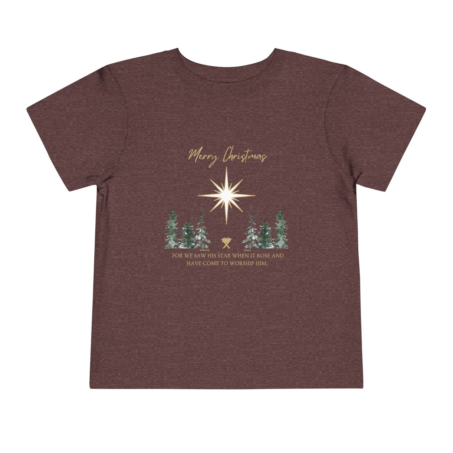 Merry Christmas Toddler Short Sleeve Tee
