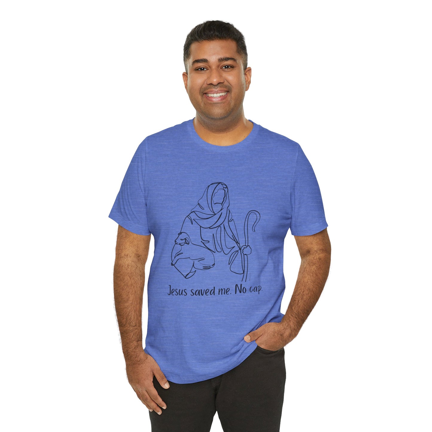 "Jesus Saved Me" Unisex Jersey Short Sleeve Tee