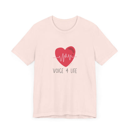 Voice 4 Life (Heartbeat) Short Sleeve T-Shirt