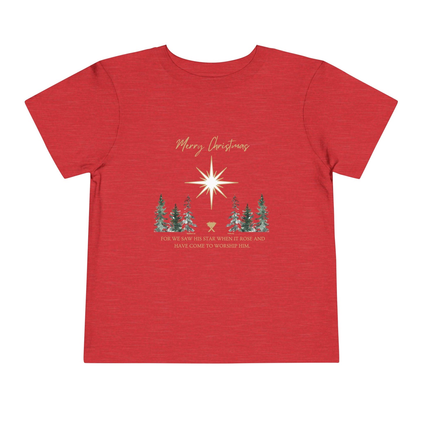 Merry Christmas Toddler Short Sleeve Tee