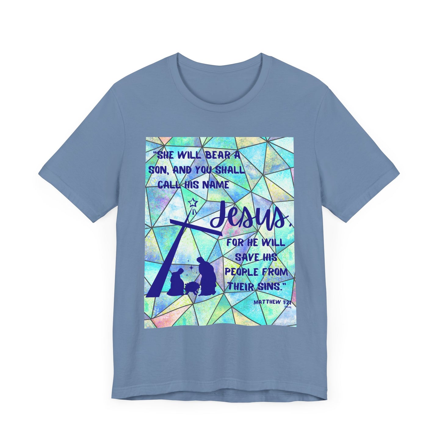 Matthew 1:21 Short Sleeve Tee