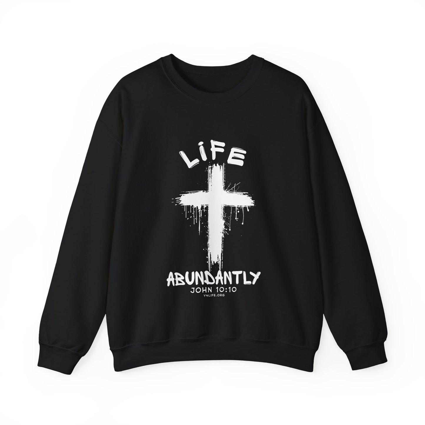 Life Abundantly Single Color Crewneck Sweatshirt