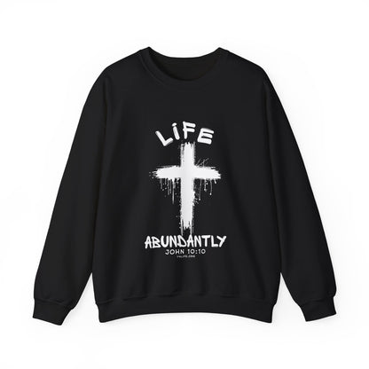 Life Abundantly Single Color Crewneck Sweatshirt