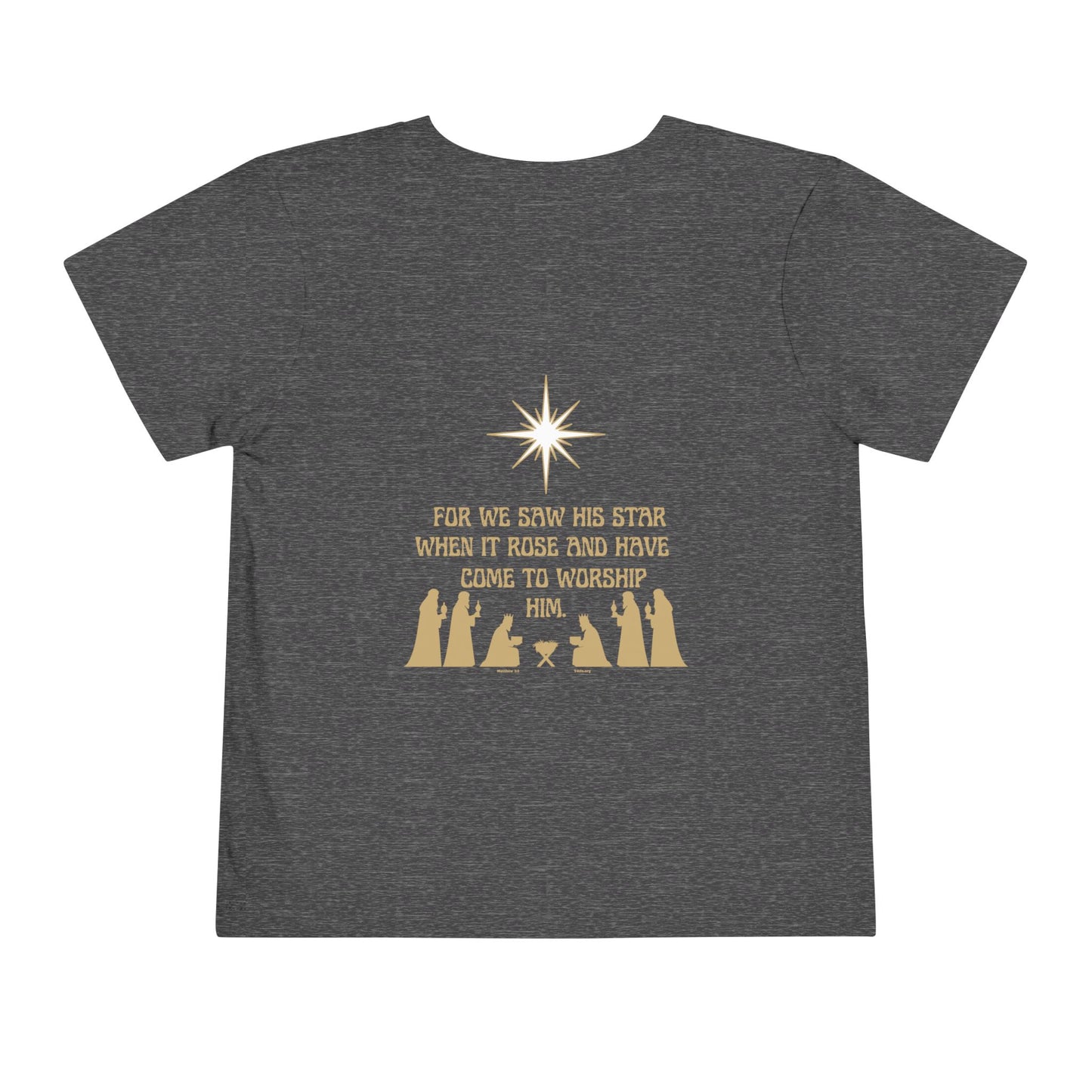 For We Saw His Star Toddler Short Sleeve Tee