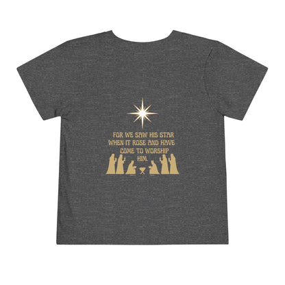 For We Saw His Star Toddler Short Sleeve Tee