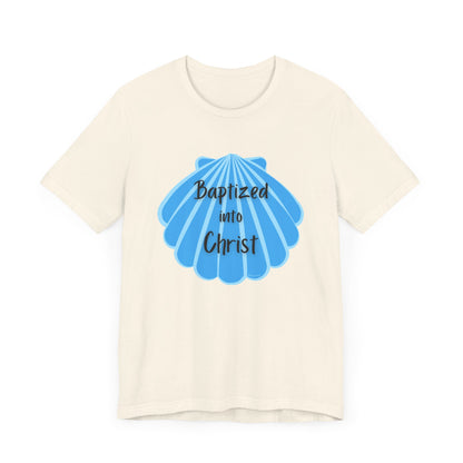 "Baptized into Christ" Unisex Jersey Short Sleeve Tee