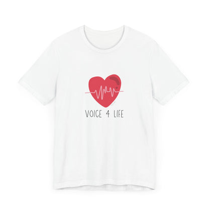 Voice 4 Life (Heartbeat) Short Sleeve T-Shirt