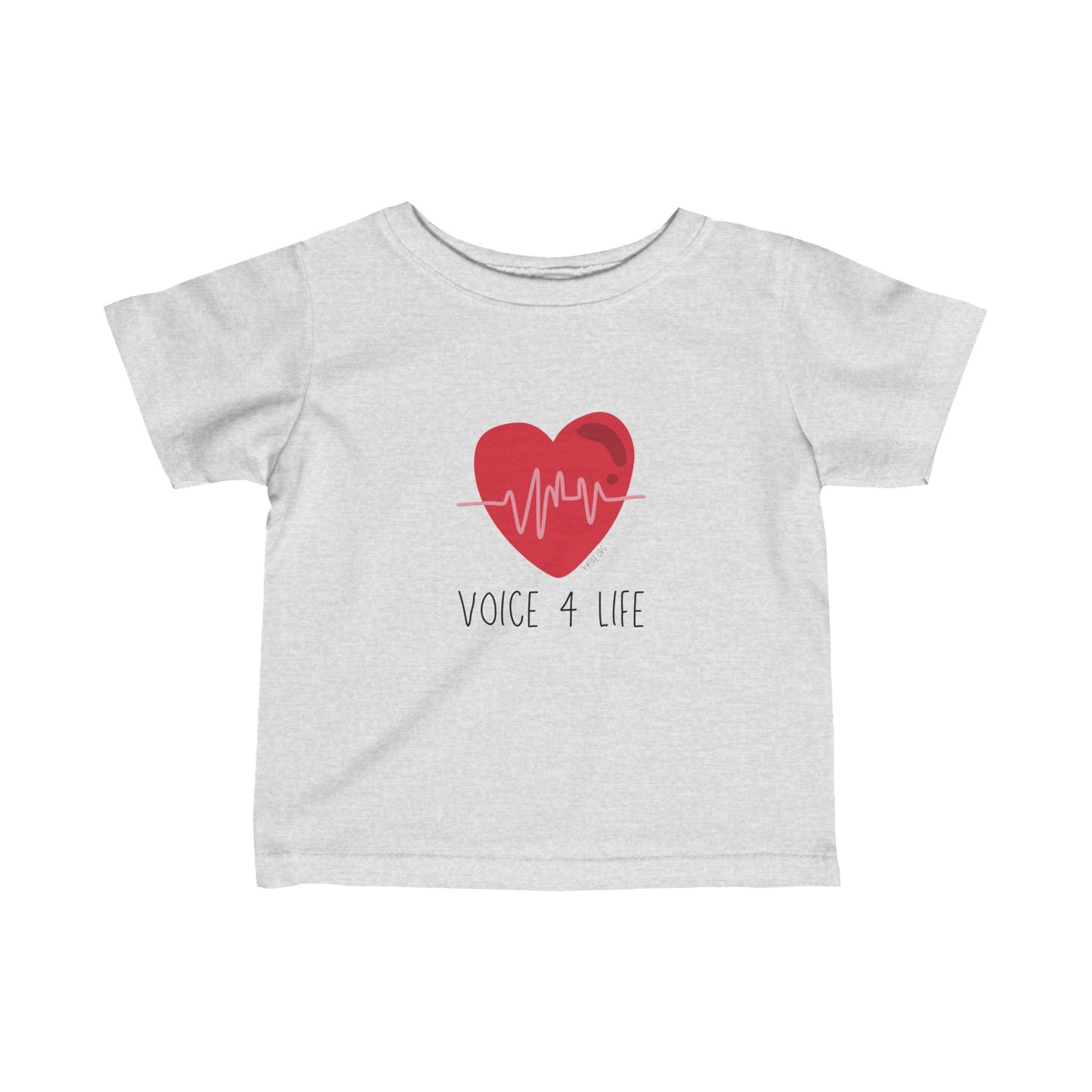 Voice 4 Life (Heartbeat) Infant Fine Jersey Tee