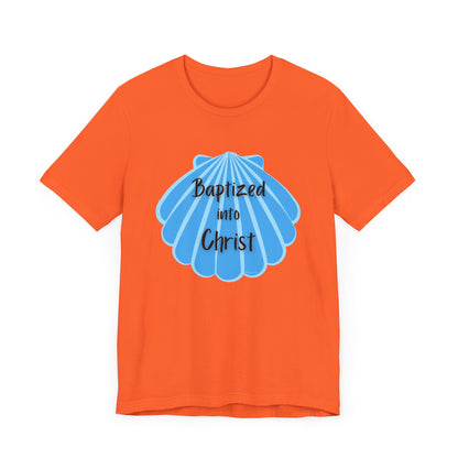 "Baptized into Christ" Unisex Jersey Short Sleeve Tee