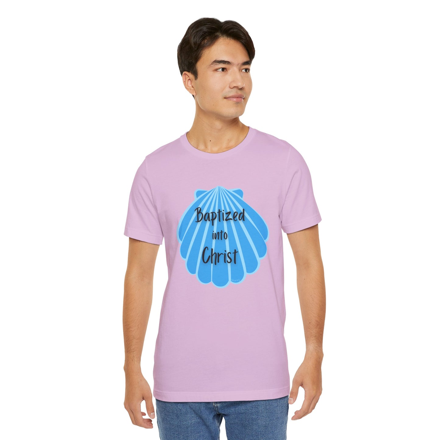 "Baptized into Christ" Unisex Jersey Short Sleeve Tee