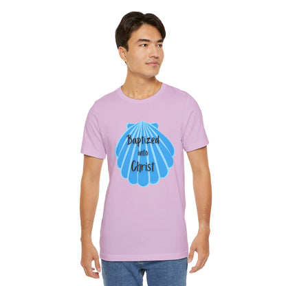 "Baptized into Christ" Unisex Jersey Short Sleeve Tee