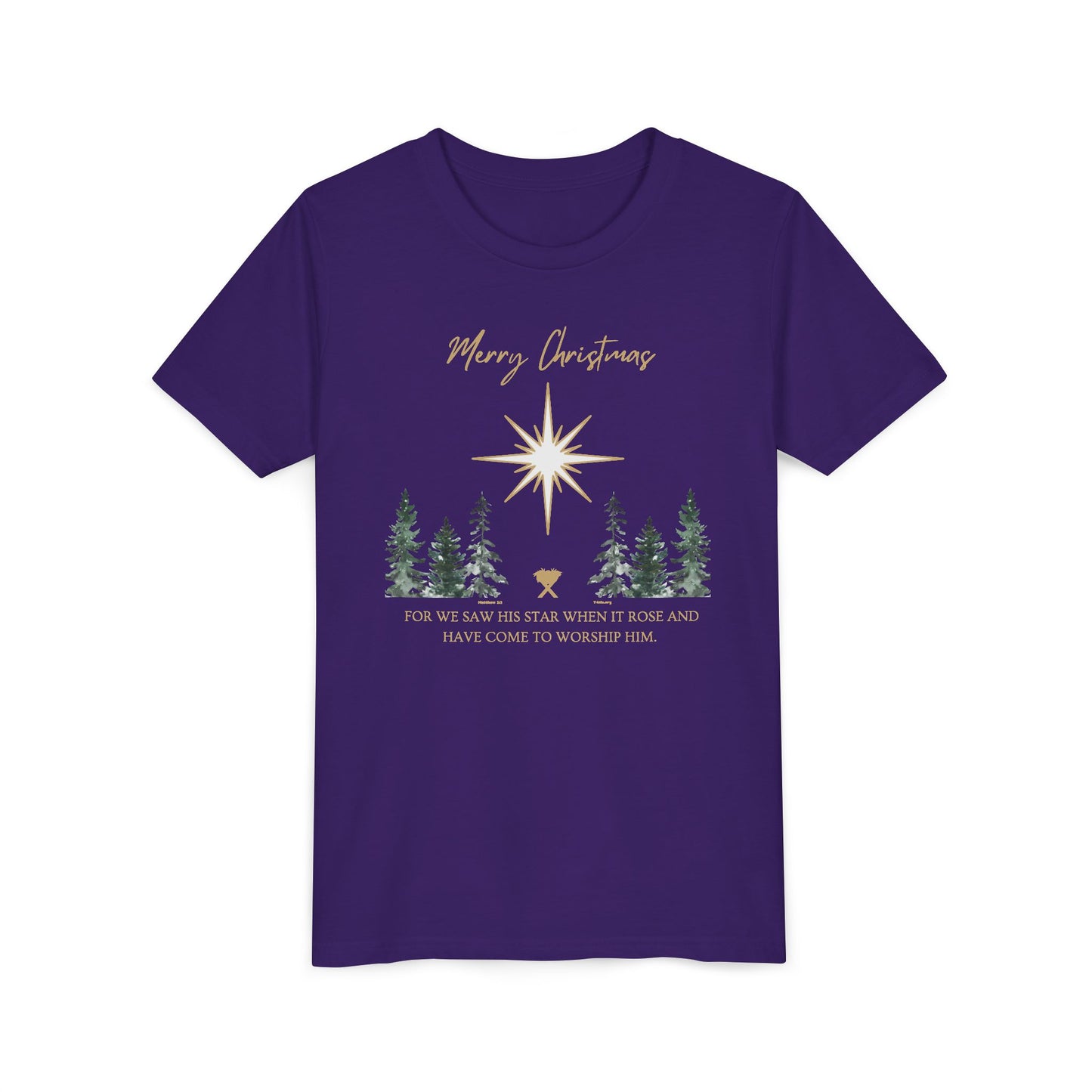 Merry Christmas Youth Short Sleeve Tee
