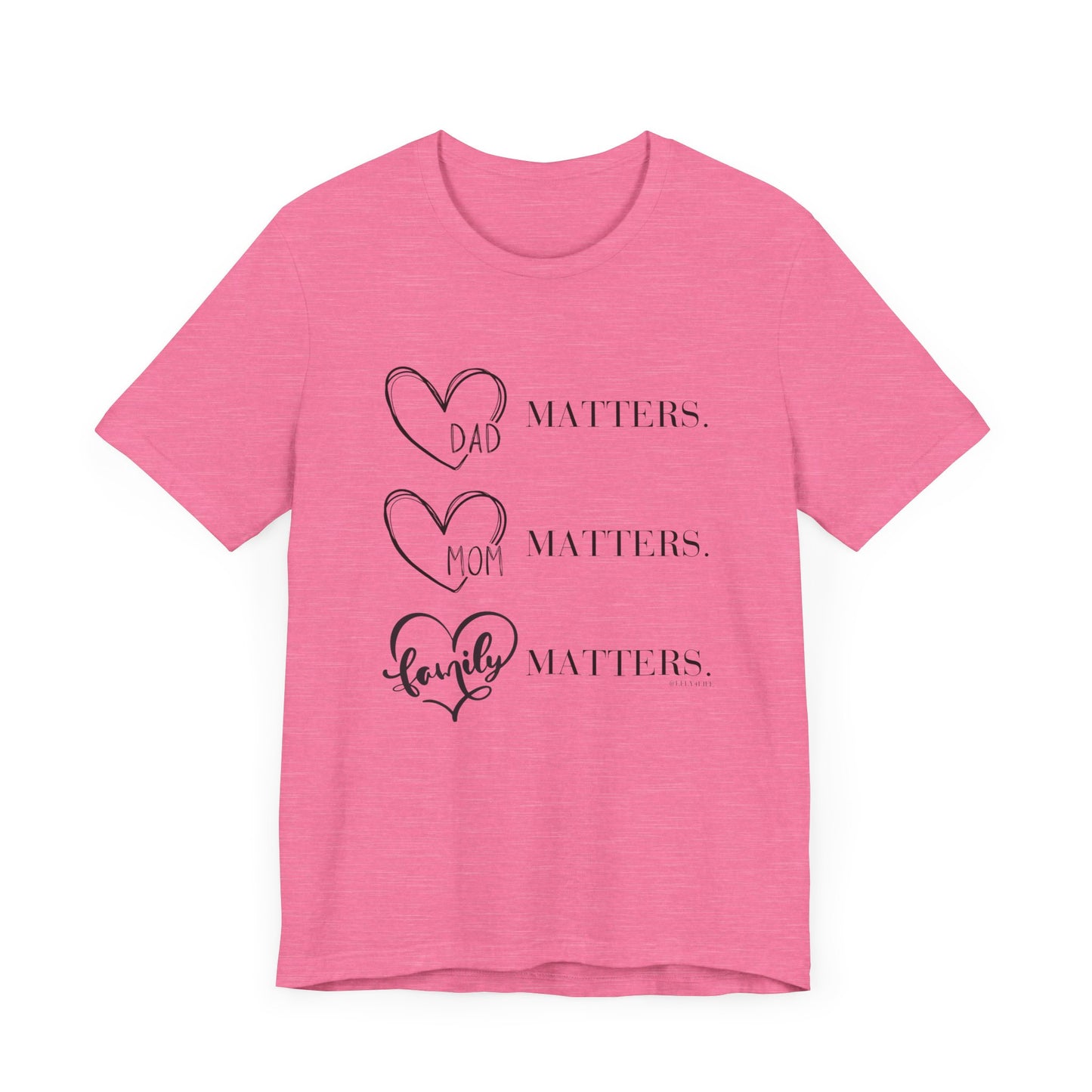 "Family Matters" (black print) Unisex Jersey Short Sleeve Tee