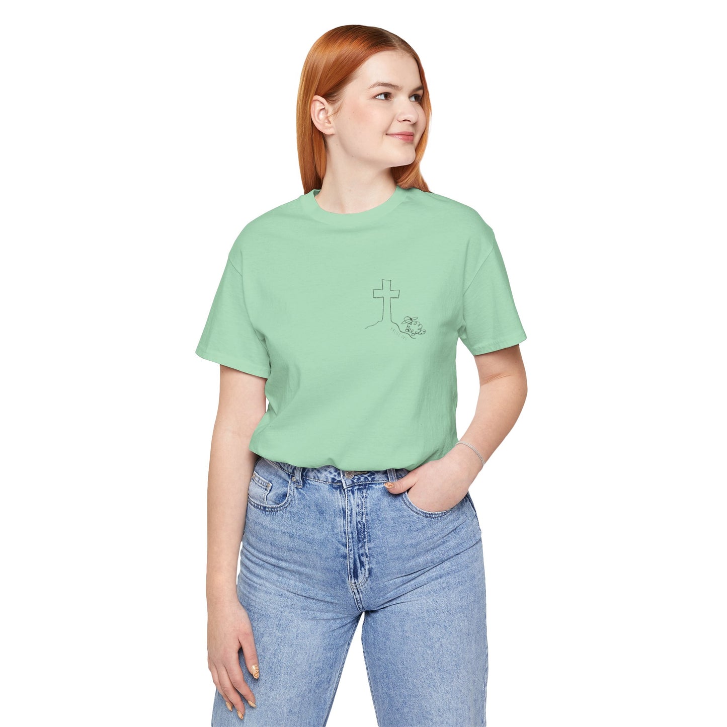 That They May Have Life Unisex Jersey Short Sleeve Tee