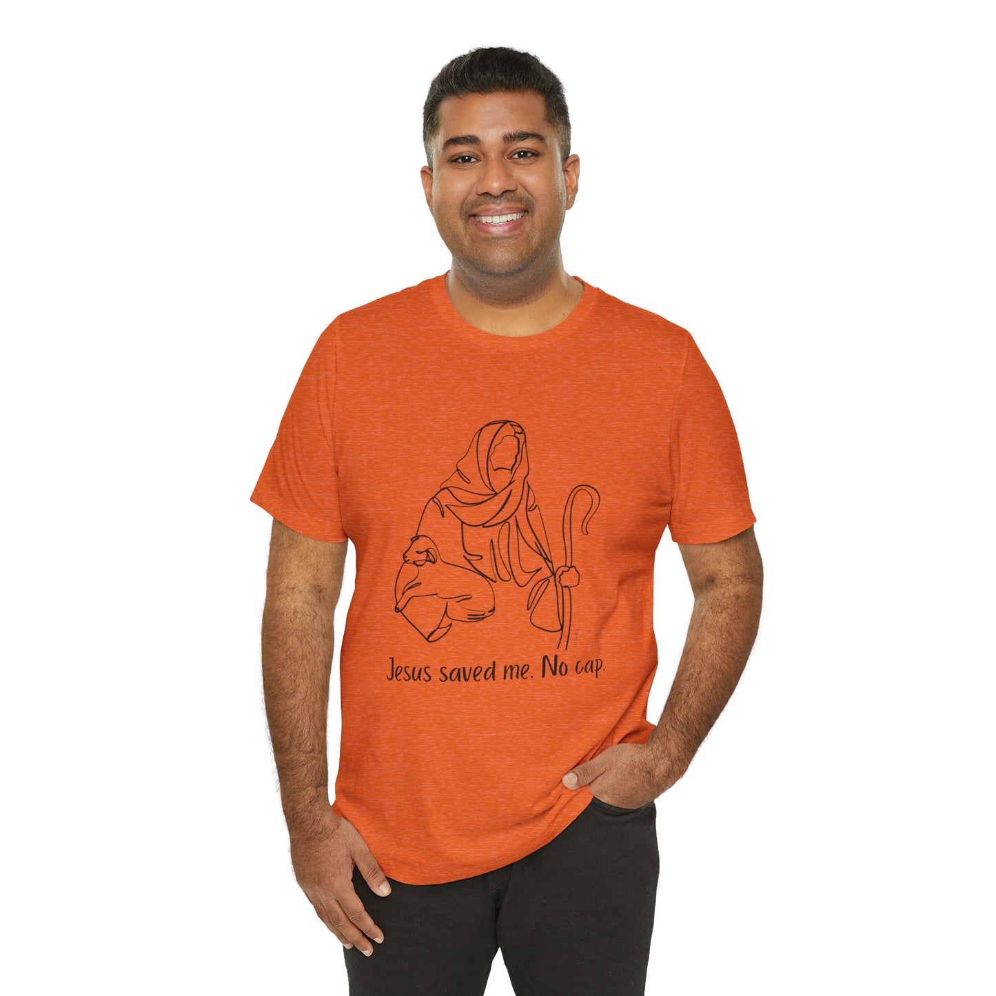 "Jesus Saved Me" Unisex Jersey Short Sleeve Tee