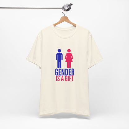 "Gender is a Gift" (full bodies) Unisex Jersey Short Sleeve Tee