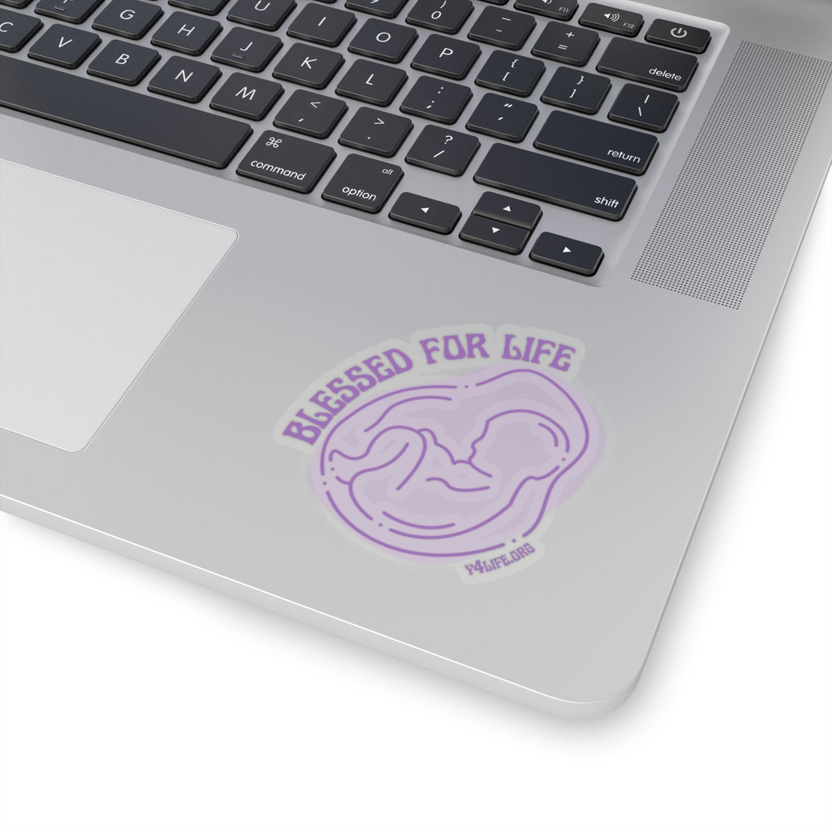 Blessed For Life Purple Kiss-Cut Sticker