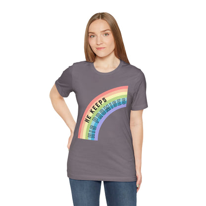 "He Keeps His Promises" Unisex Jersey Short Sleeve Tee